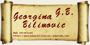 Georgina Bilimović vizit kartica